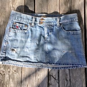 Abercrombie denim mini skirt